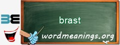 WordMeaning blackboard for brast